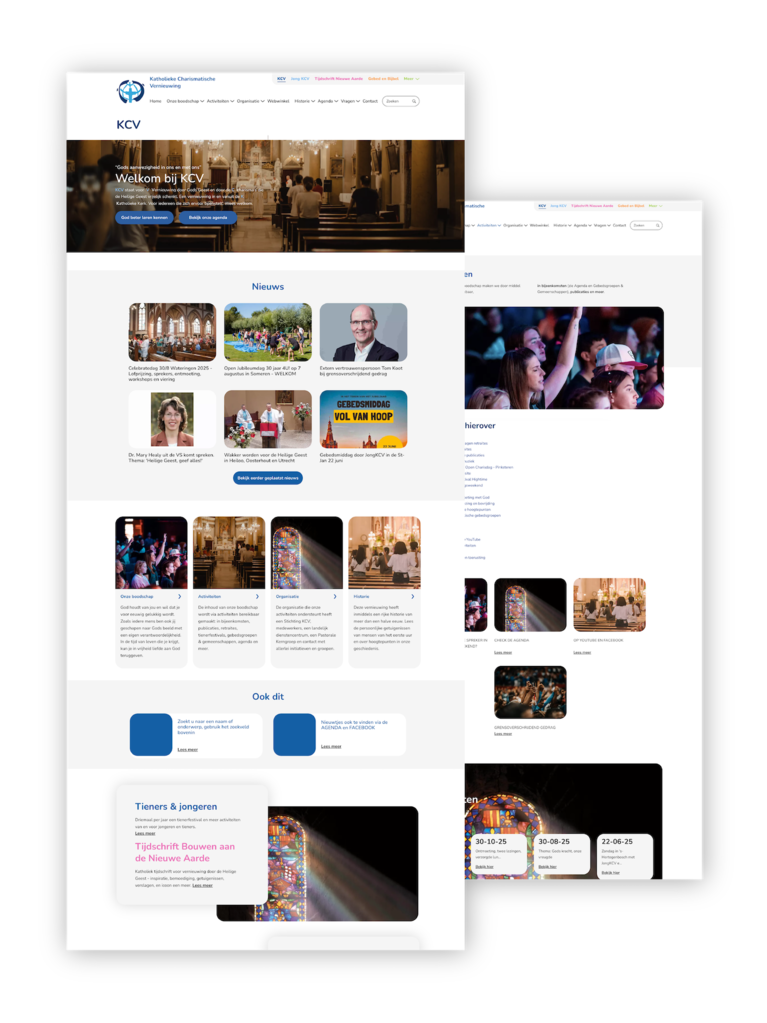 KCV nieuwe website