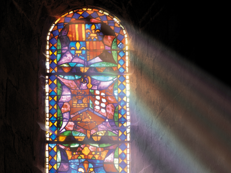 Glas in lood raam KCV